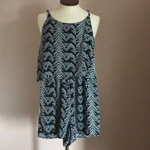 Espresso brand Black and White patterned romper